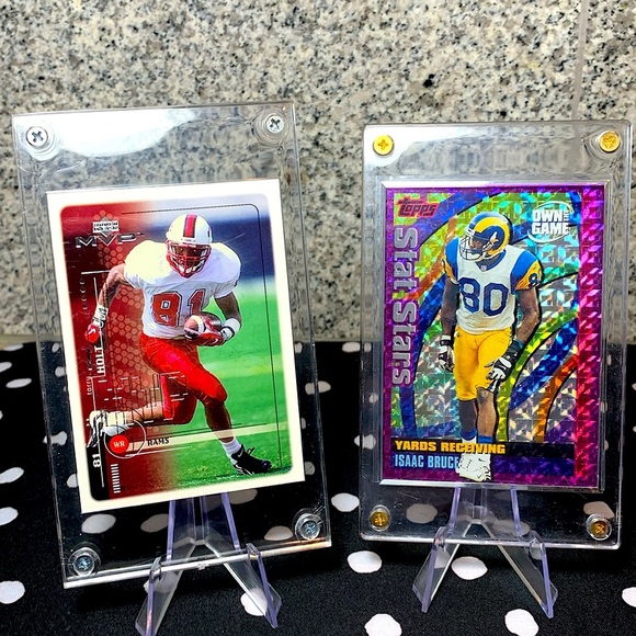Topps Other - Isaac Bruce Stat Stars & Torry Holt Rookie Card STL LA Rams HOF In Case Nice!!